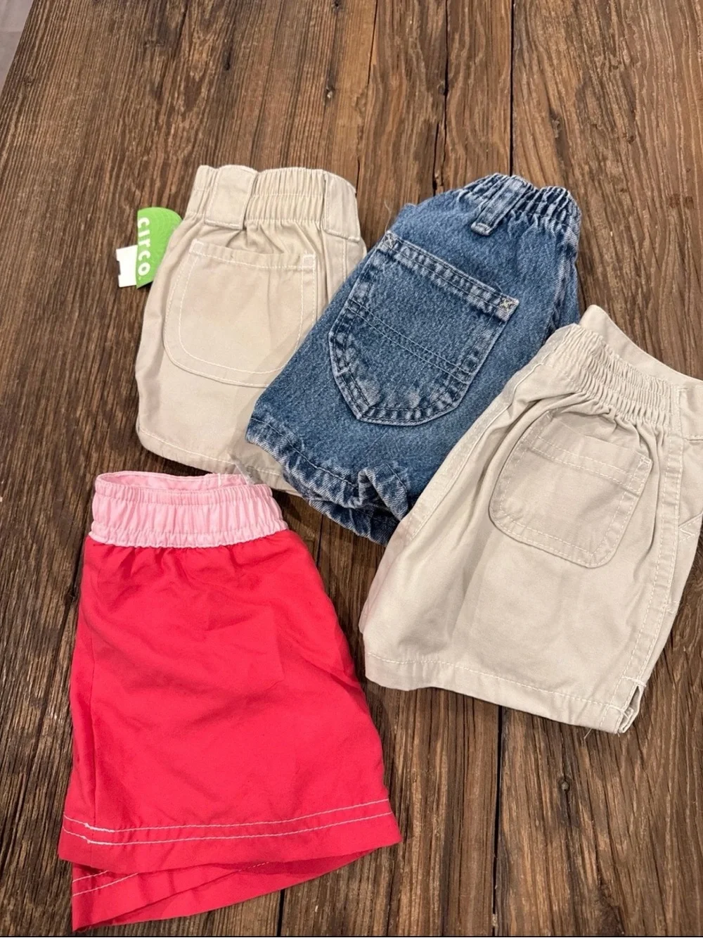 Girls Mixed Shorts & Skort Bundle - Red, Denim & Khaki